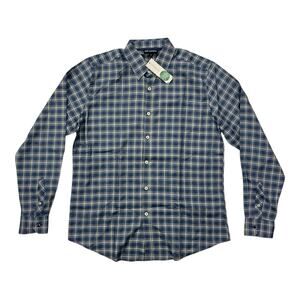 Jack Maverick Blue Brushed Twill Button-Up Shirt Men’s Size M Lightweight Soft